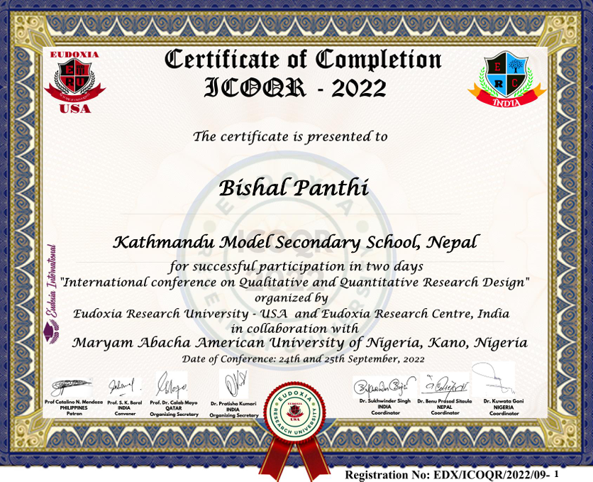 International Conference International Conference on Qualitative and Quantitative Research Design(ICOQR)